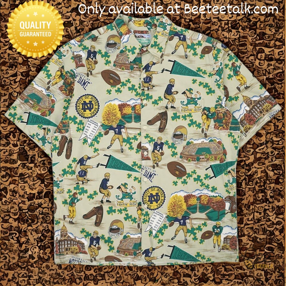 Reyn Spooner Notre Dame Football Fighting Irish Hawaiian Shirt Replica 4 Reyn Spooner Notre Dame Football Fighting Irish Hawaiian Shirt Replica