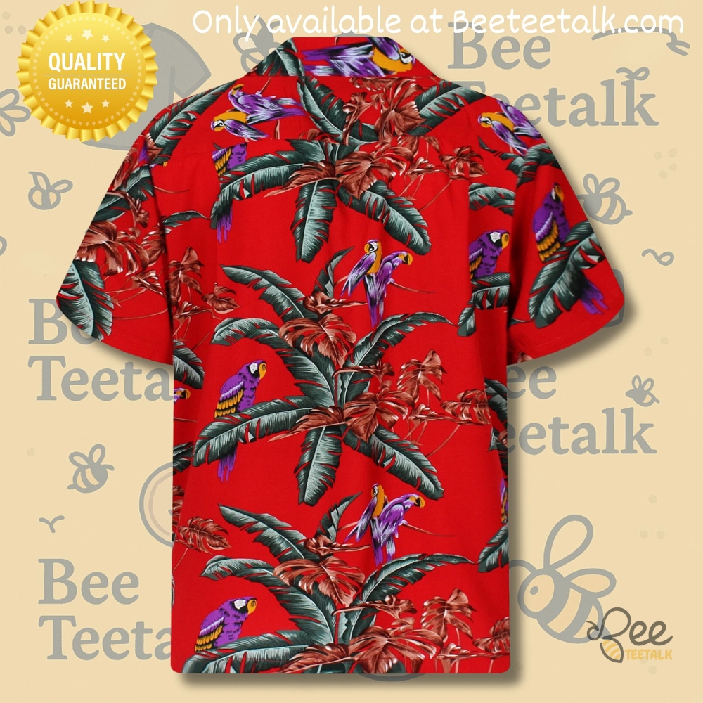 Tom Selleck Magnum Pi Jungle Bird Red Hawaiian Shirt 7 Tom Selleck Magnum Pi Jungle Bird Red Hawaiian Shirt