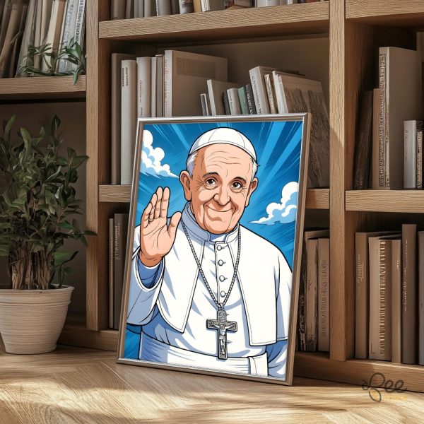 Rip pope francis catholic wall art