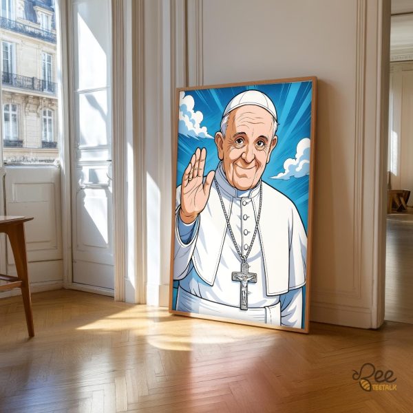 Rip pope francis catholic wall art
