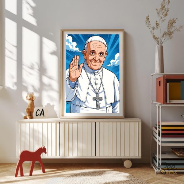 Rip pope francis catholic wall art