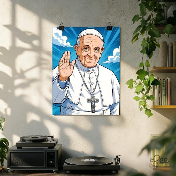 Rip pope francis catholic wall art