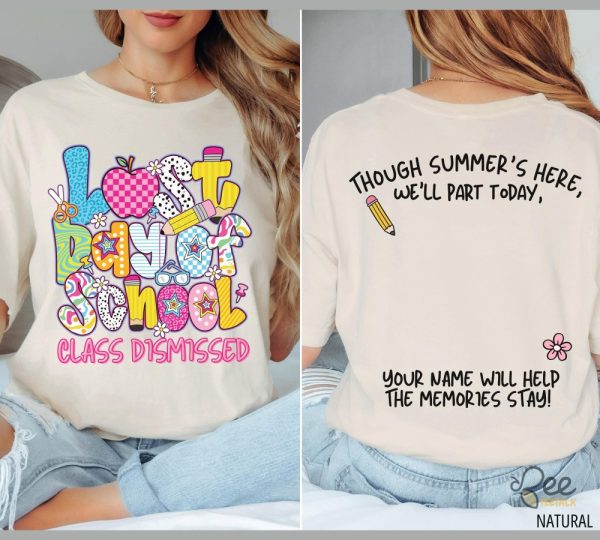 Last day of school shirt for teacher