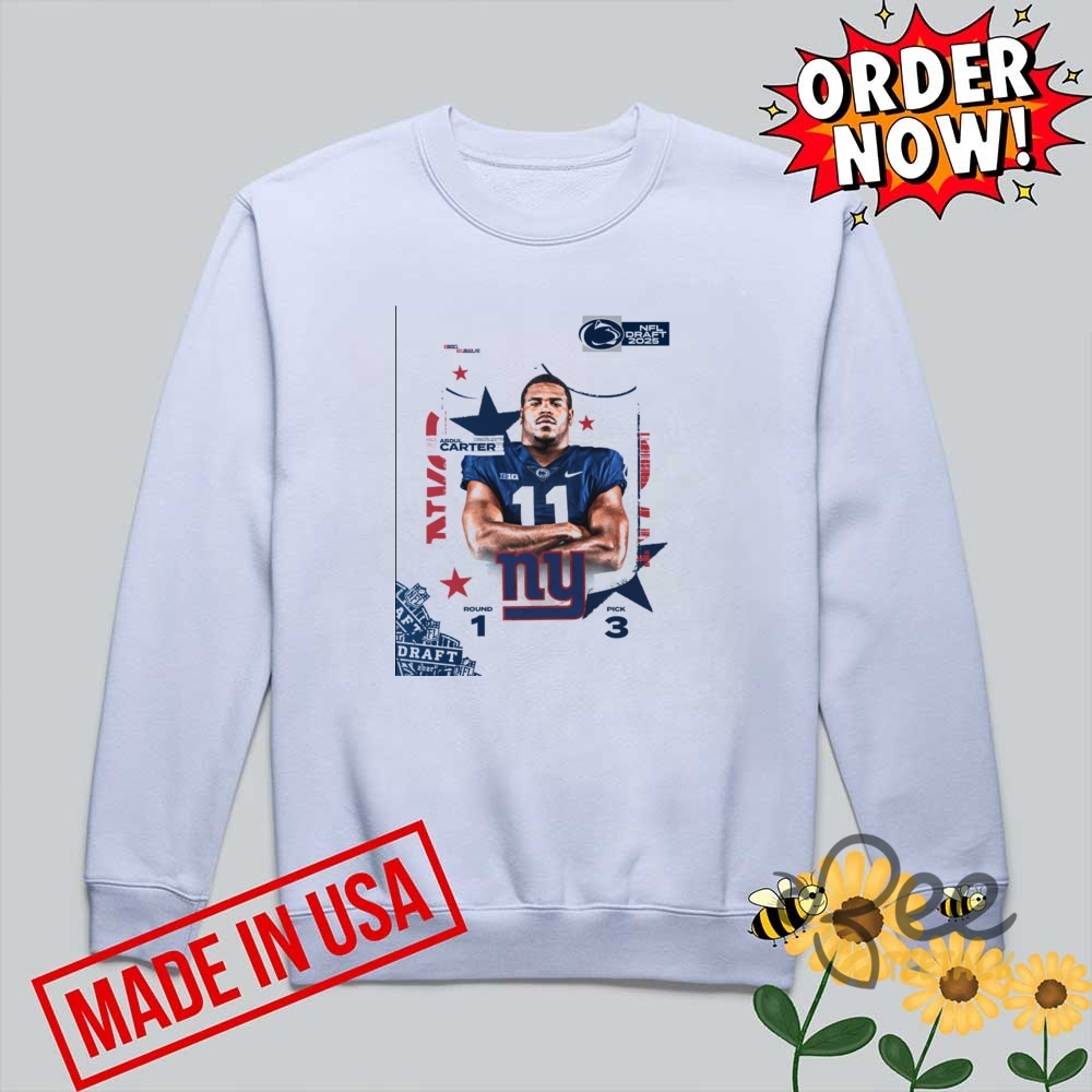 Abdul Carter To The New York Giants Shirt 6 Abdul Carter to the New York Giants Shirt