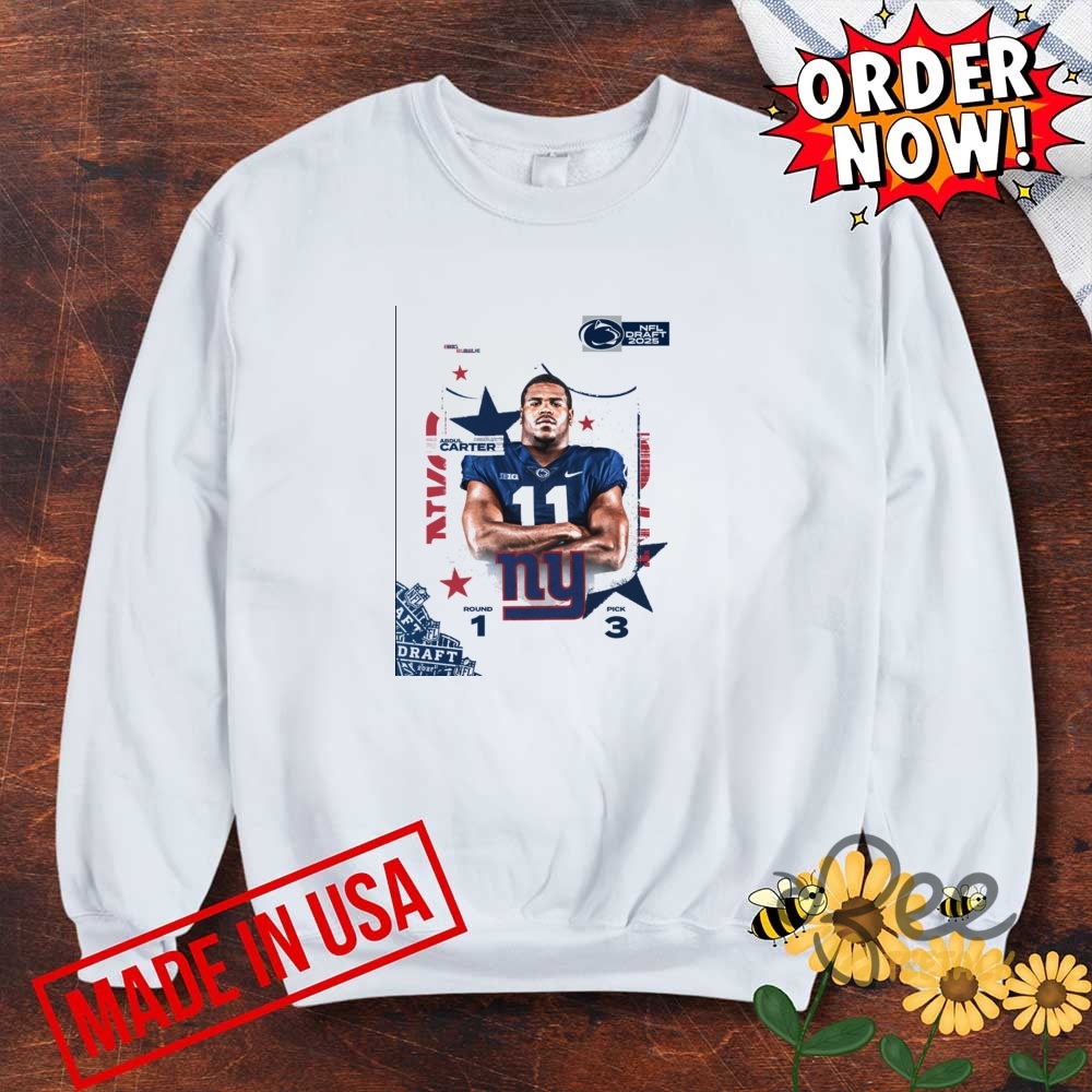 Abdul Carter To The New York Giants Shirt 7 Abdul Carter to the New York Giants Shirt