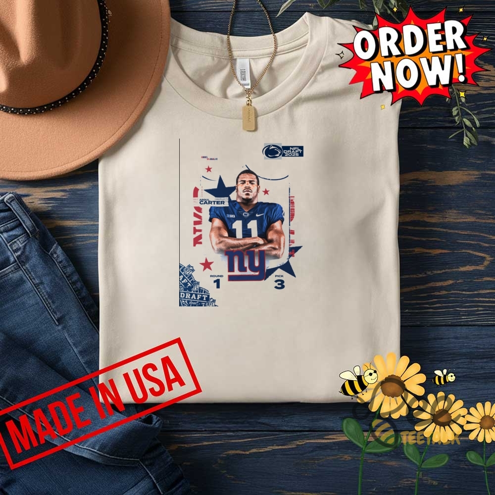 Abdul Carter To The New York Giants Shirt 8 Abdul Carter to the New York Giants Shirt