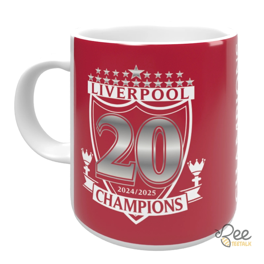 Liverpool Champions Mug 20 Times 2024 2025 8 Liverpool Champions Mug 20 Times 2024 2025