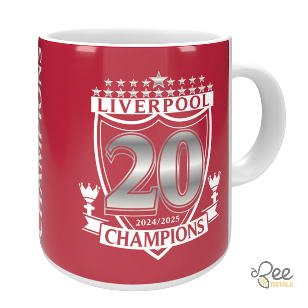 Liverpool Champions Mug 20 Times 2024 2025 9 Liverpool Champions Mug 20 Times 2024 2025