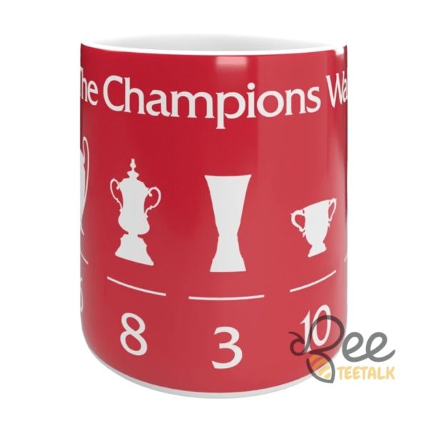 Red liverpool the champions wall cofee mug