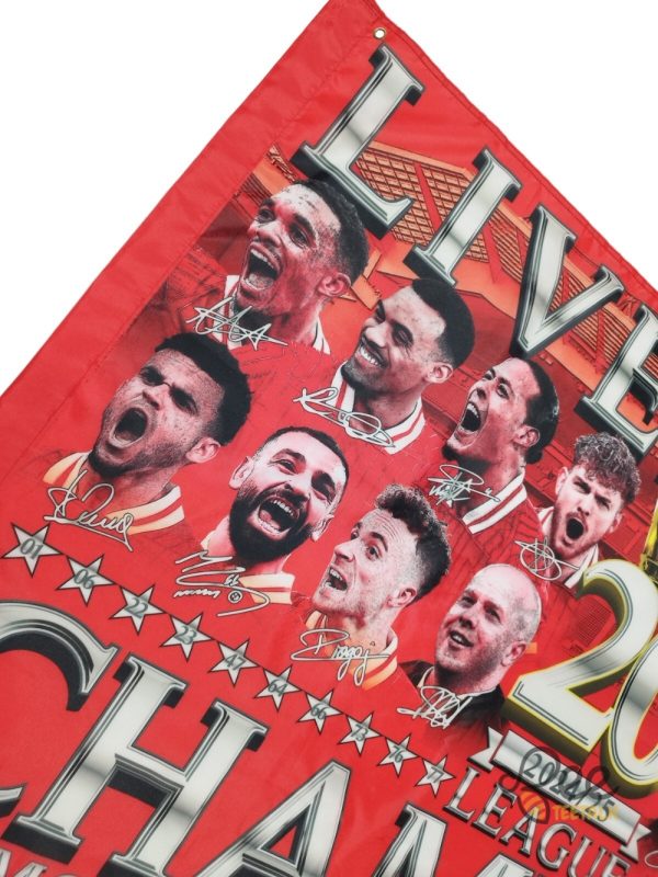 Liverpool champions flag 20 times 2024 2025