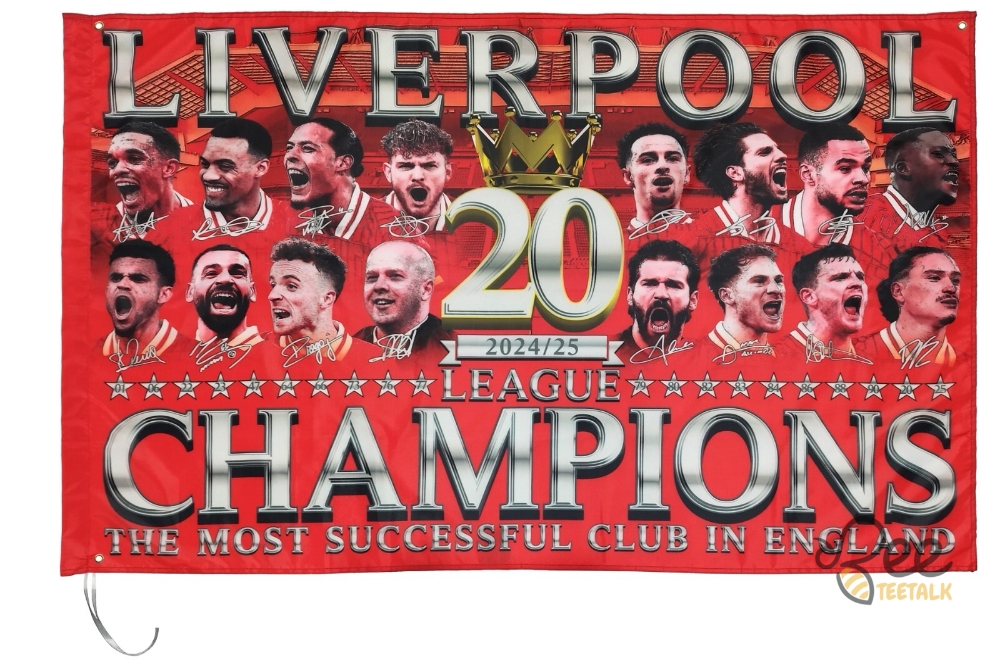 Liverpool Champions Flag 20 Times 2024 2025 10 Liverpool Champions Flag 20 Times 2024 2025