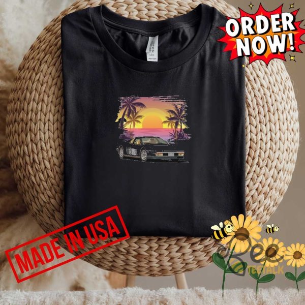 Miami vice ferrari testarossa shirt