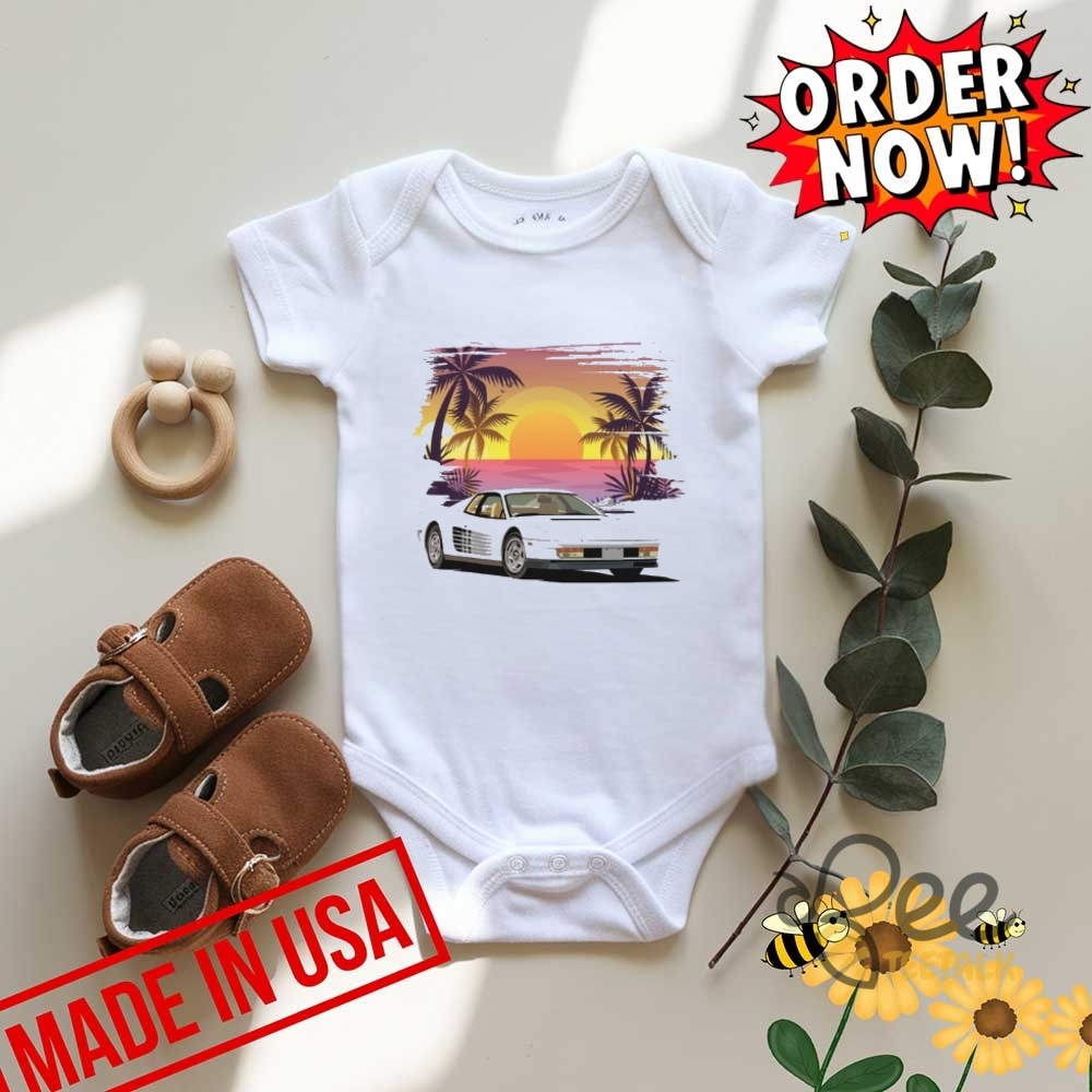 Miami Vice Ferrari Testarossa Shirt 14 Miami Vice Ferrari Testarossa Shirt