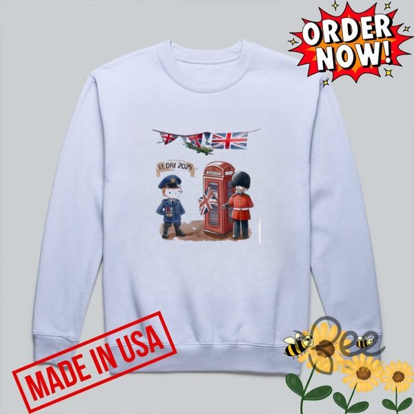 Ve day memorabilia for the 80th aaniversary 2025 shirt union jack