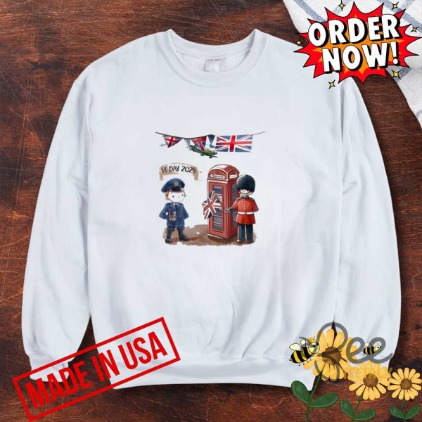 Ve day memorabilia for the 80th aaniversary 2025 shirt union jack