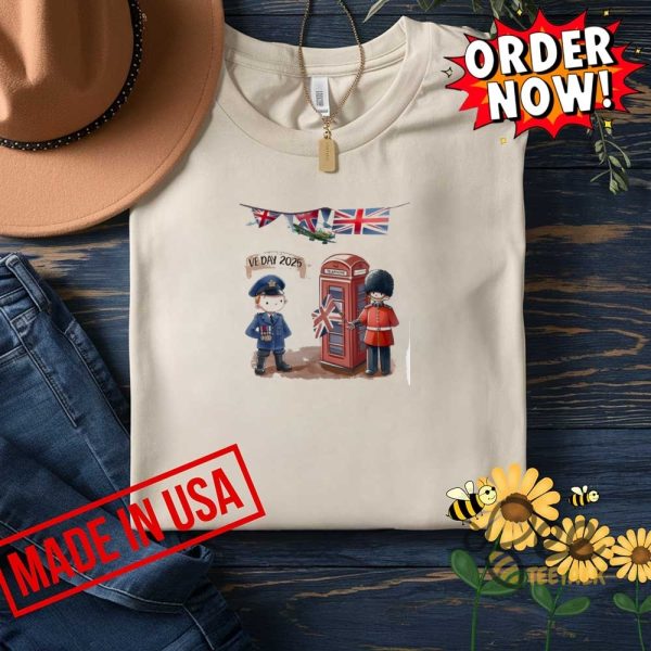 Ve day memorabilia for the 80th aaniversary 2025 shirt union jack