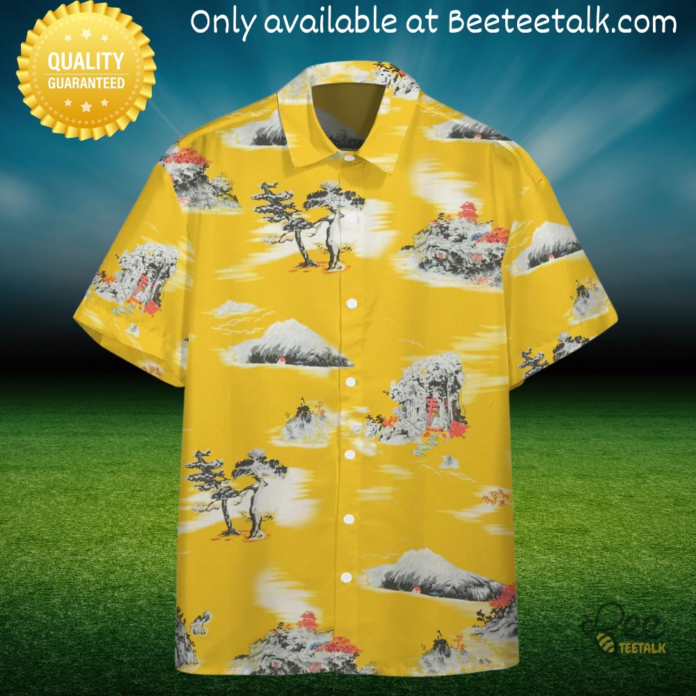 Brad Pitt Yellow Once Upon A Time In Hollywood Hawaiian Shirt 6 Brad pitt yellow once upon a time in hollywood Hawaiian Shirt