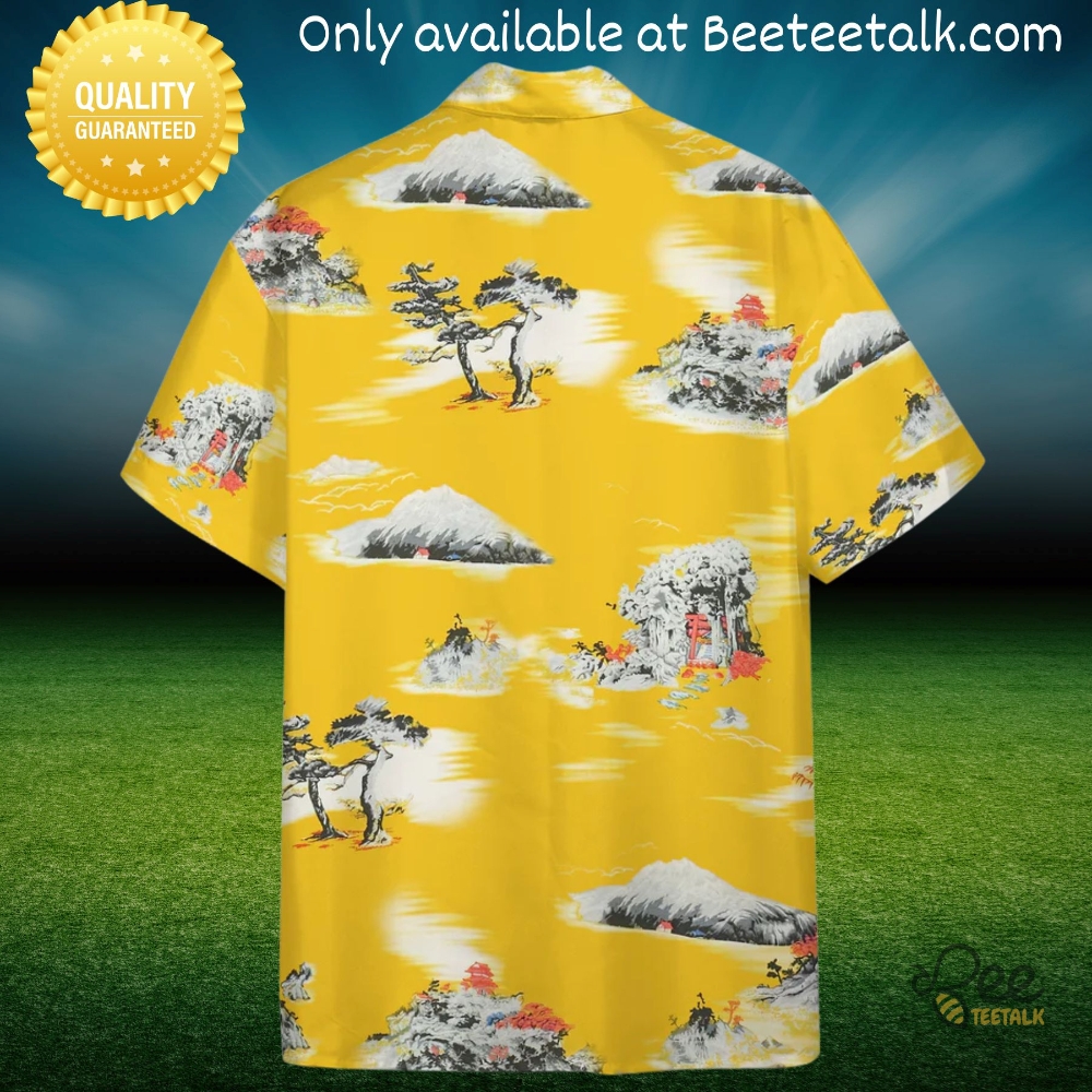 Brad Pitt Yellow Once Upon A Time In Hollywood Hawaiian Shirt 7 Brad pitt yellow once upon a time in hollywood Hawaiian Shirt