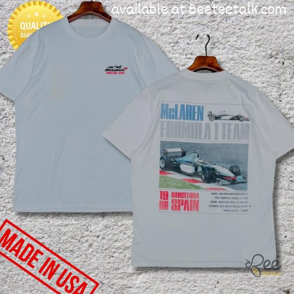 Hollister mclaren 1998 barcelona spain formula 1 replica shirt