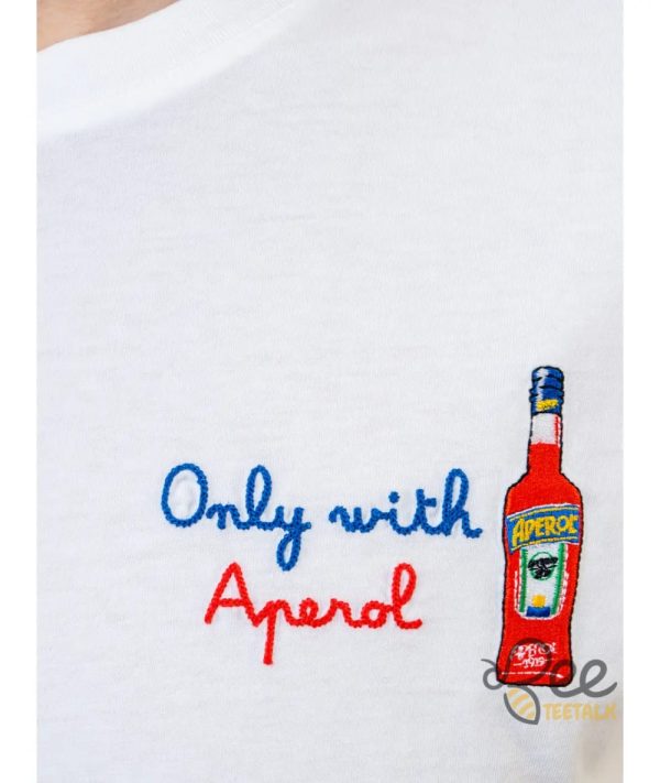 Limited edition only with aperol spritz embroidered shirt