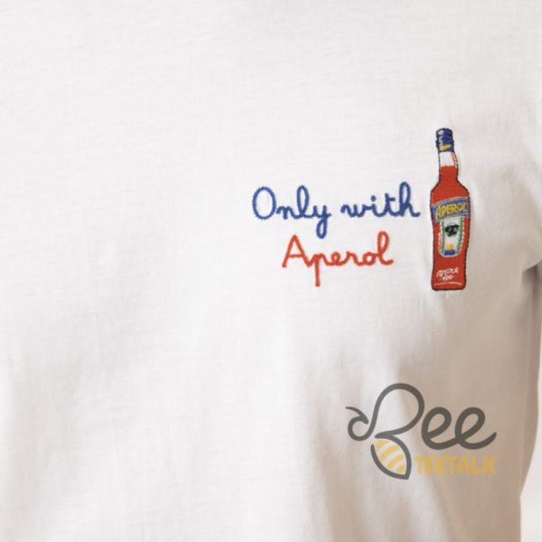 Limited edition only with aperol spritz embroidered shirt