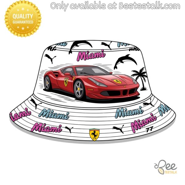 New sf miami scuderia ferrari bucket hat puma inspired