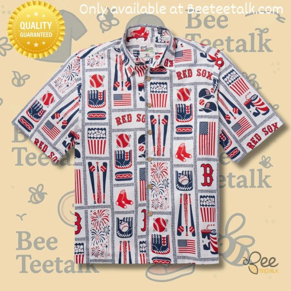 Boston red sox 1990s reyn spooner hawaiian shirt replica