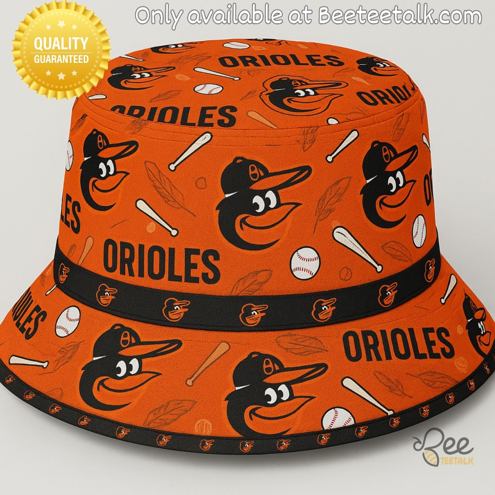 Baltimore Orioles Orange Baseball Bucket Hat 5 Baltimore Orioles Orange Baseball Bucket Hat