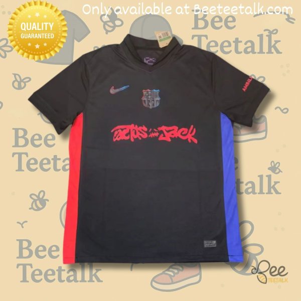 2024 2025 cactus jack barcelona x travis scott collab away football jersey shirt nike replica beeteetalk 1