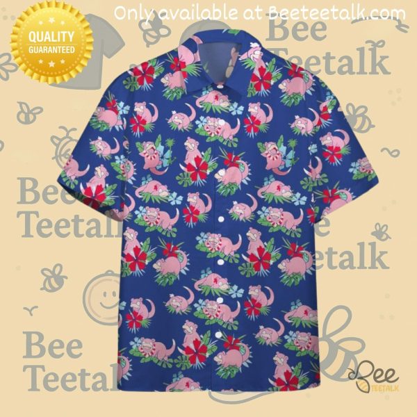 Pokemon slowpoke hawaiian shirt