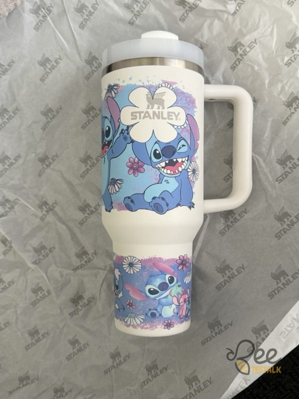 Stitch floral tumbler 40 oz stanley cup dupe