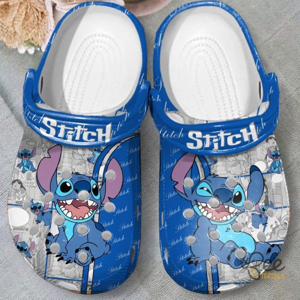 Stitch crocs clogs
