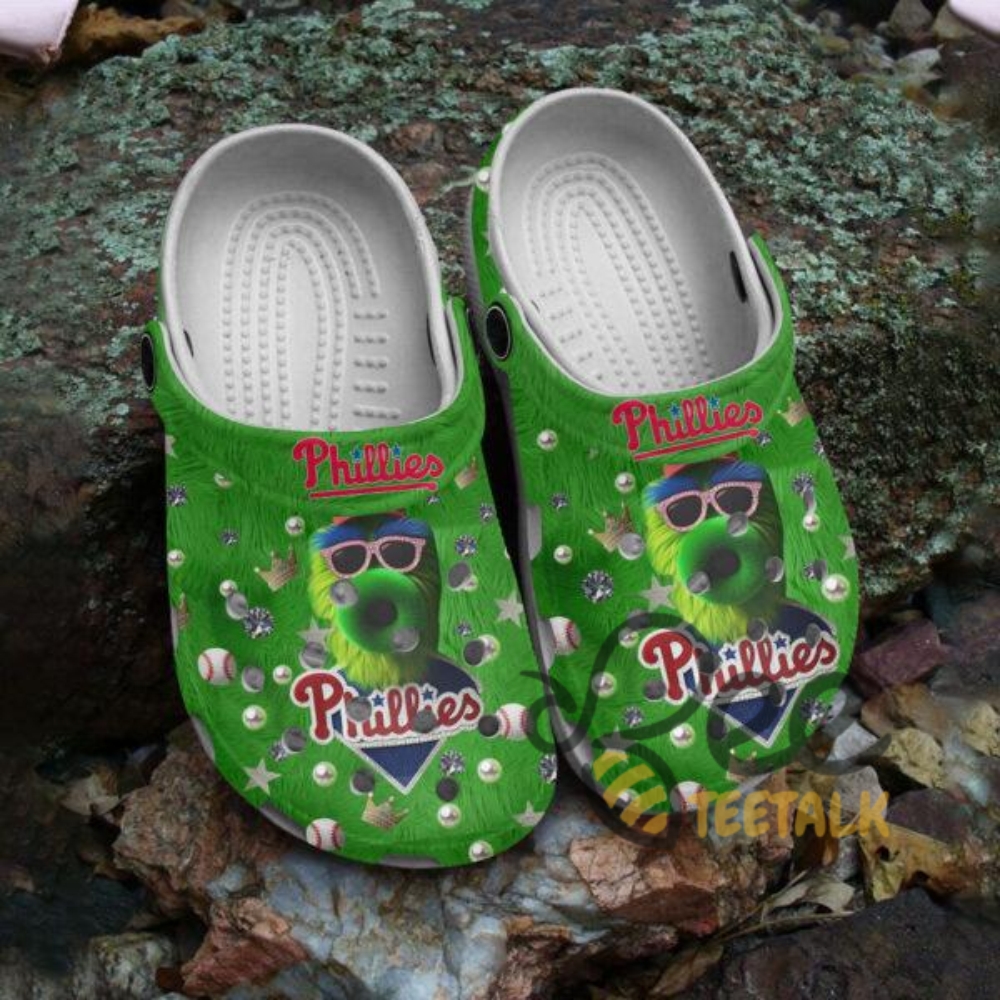 Phillies Baseball Mlb Green Clogs 10 Phillies Baseball MLB Green Clogs