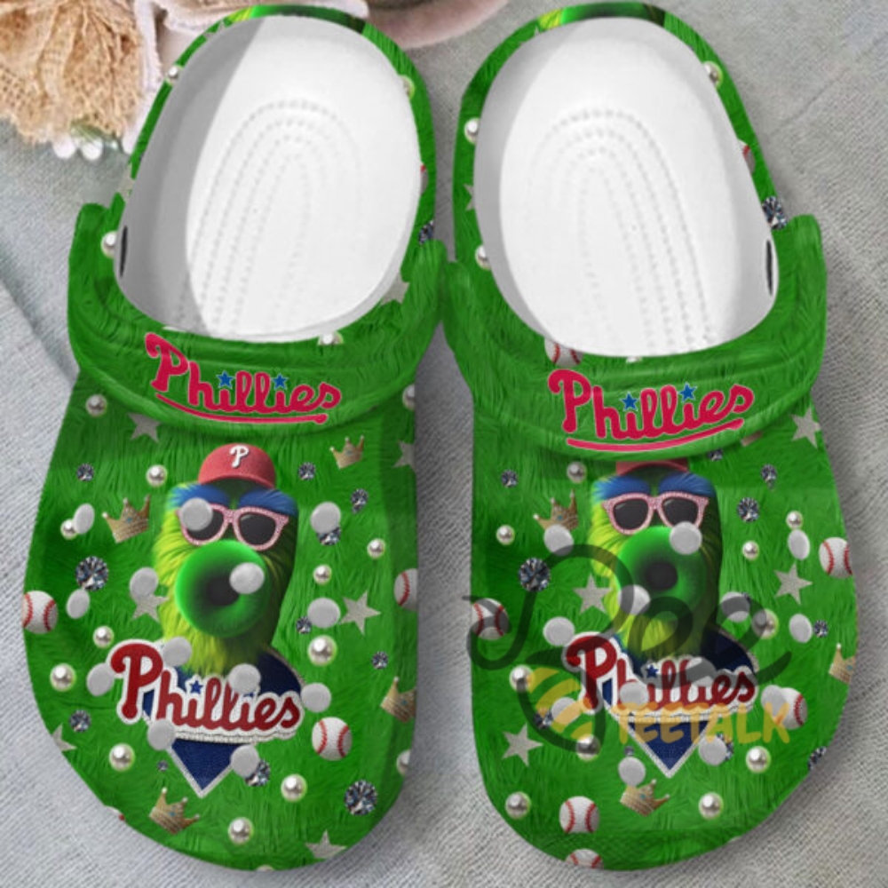 Phillies Baseball Mlb Green Clogs 12 Phillies Baseball MLB Green Clogs
