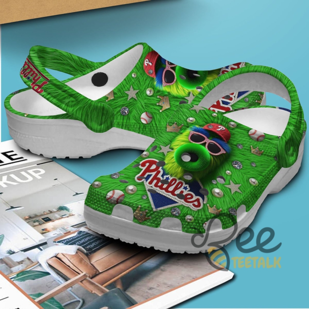 Phillies Baseball Mlb Green Clogs 14 Phillies Baseball MLB Green Clogs
