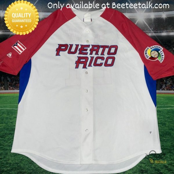 Puerto rico full printed baseball jersey majestic 2006 world baseball classic replica beeteetalk 1