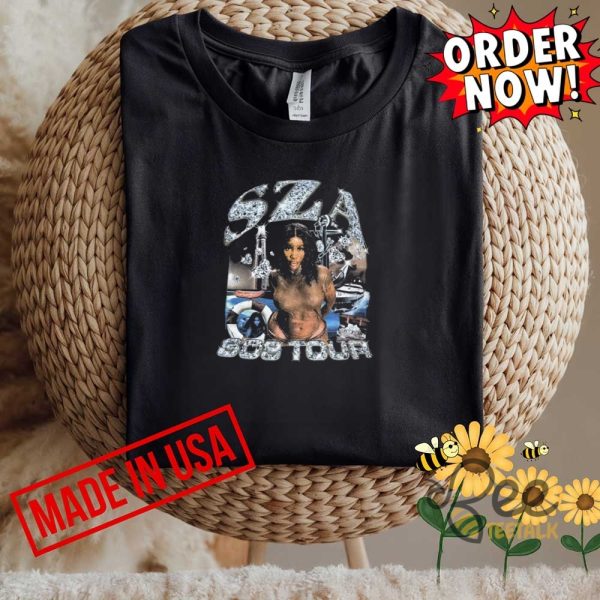 Sza sos tour graphic tee shirt