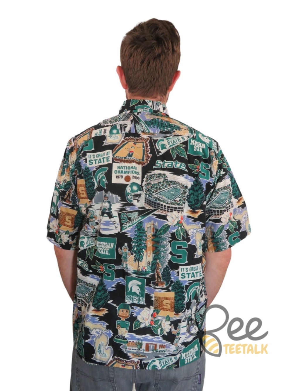 New Spartans Michigan State Msu National Champs Hawaiian Shirt Reprinted 4 NEW Spartans Michigan State MSU National Champs Hawaiian Shirt reprinted