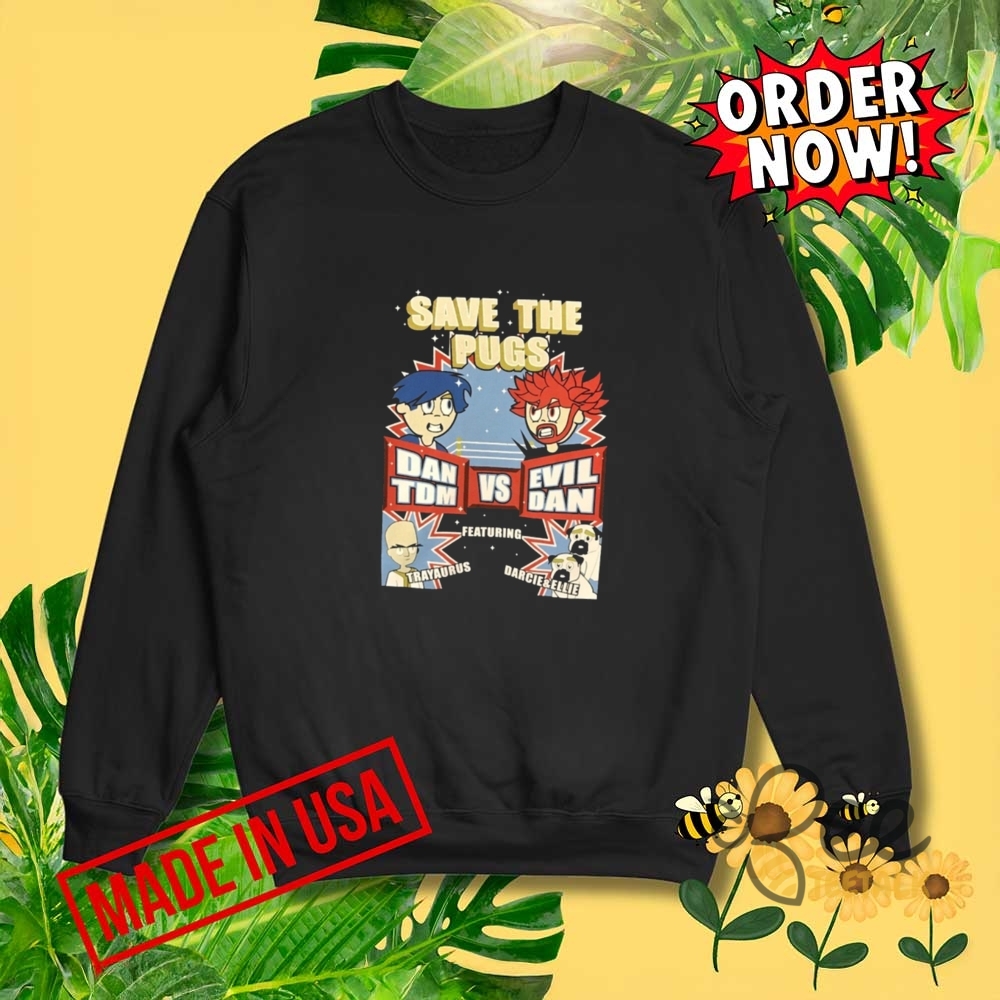 Minecraft Dantdm On Tour Save The Pugs Shirt 5 Minecraft DanTDM On Tour Save The Pugs Shirt