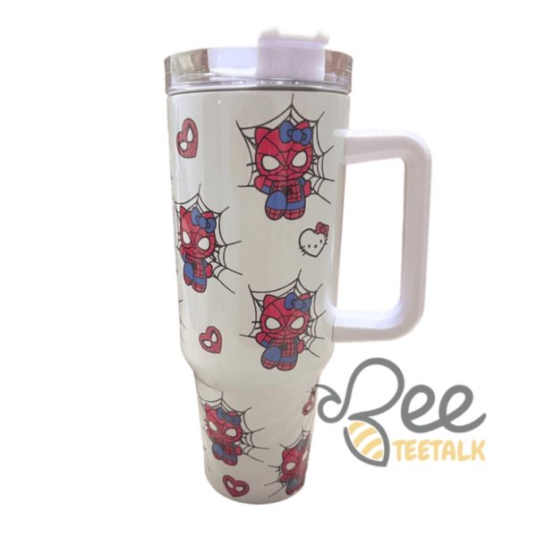 Hello kitty x spiderman tumbler 40oz