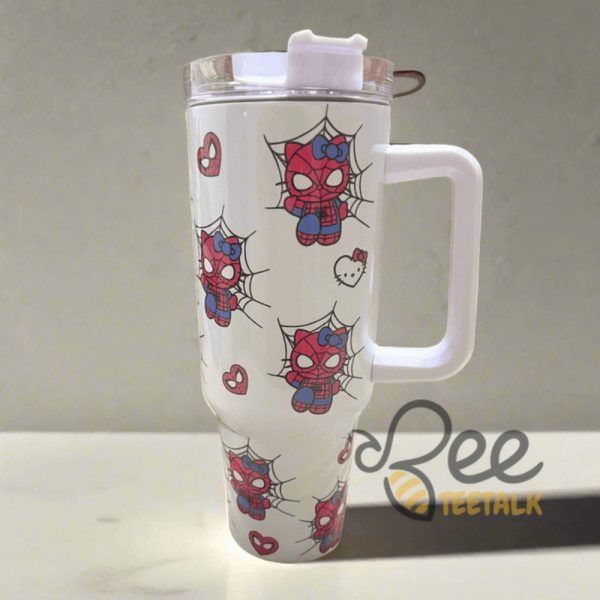 Hello kitty x spiderman tumbler 40oz