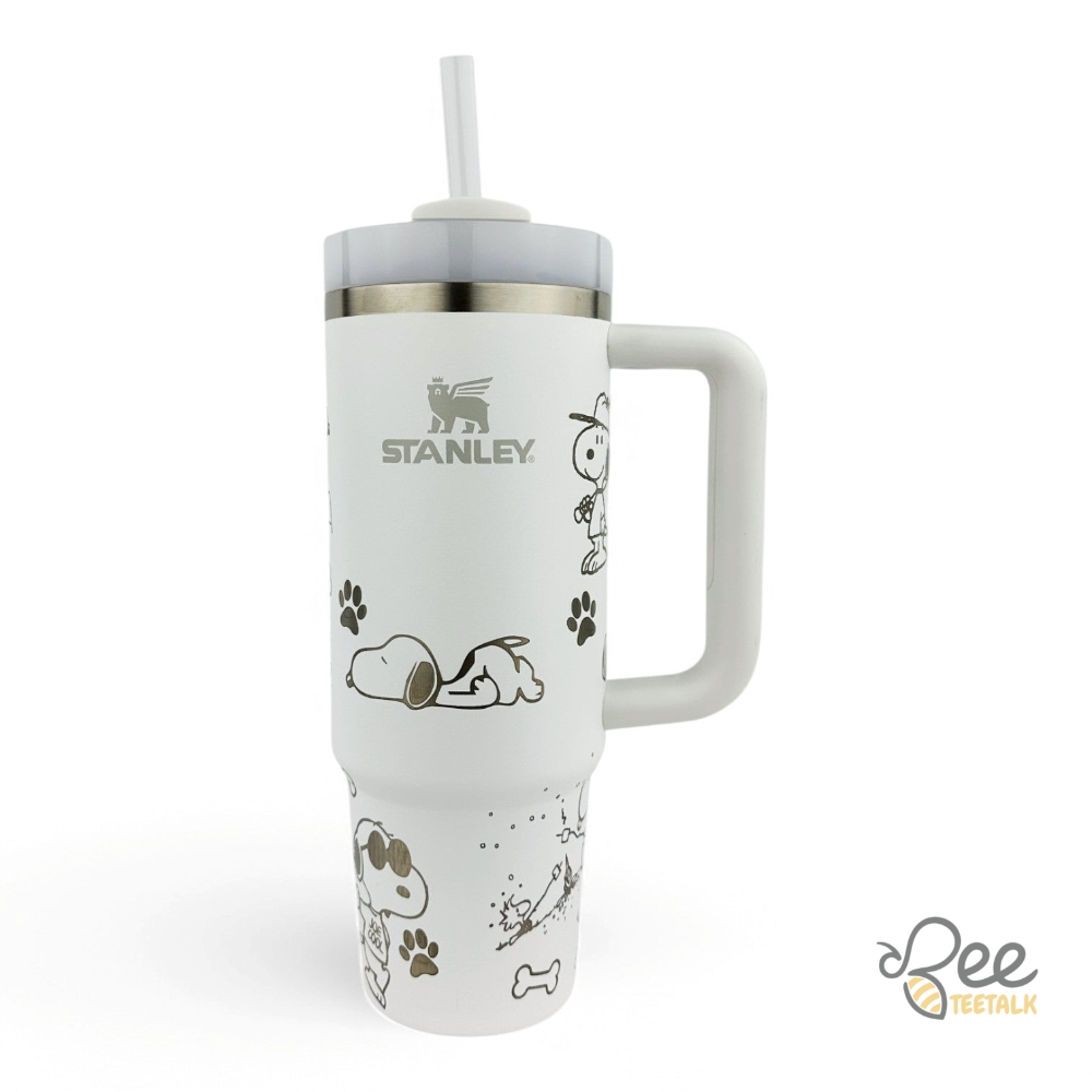 Snoopy Stanley Tumbler Engraved 40Oz Dupe 12 Snoopy Stanley Tumbler Engraved 40oz dupe