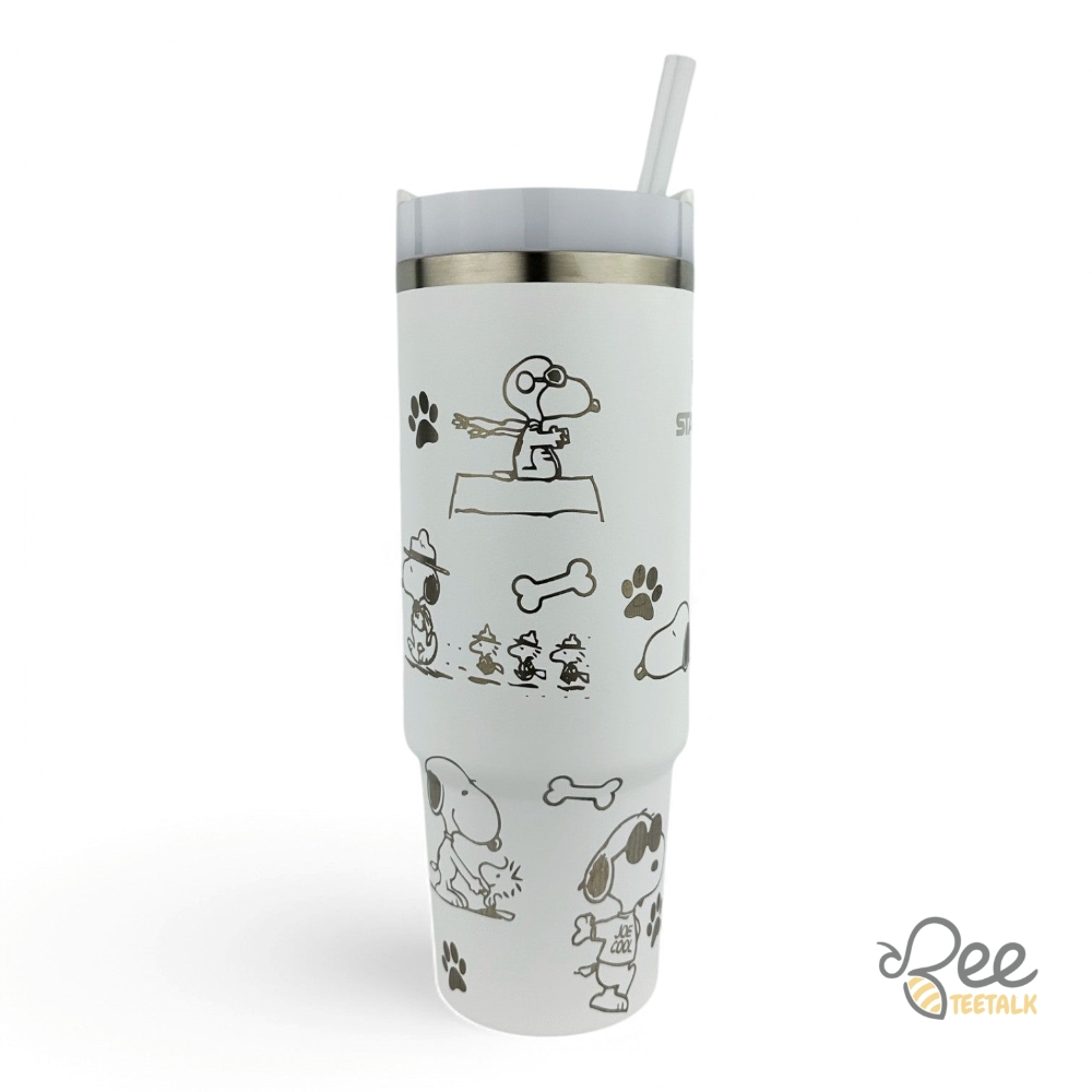 Snoopy Stanley Tumbler Engraved 40Oz Dupe 13 Snoopy Stanley Tumbler Engraved 40oz dupe