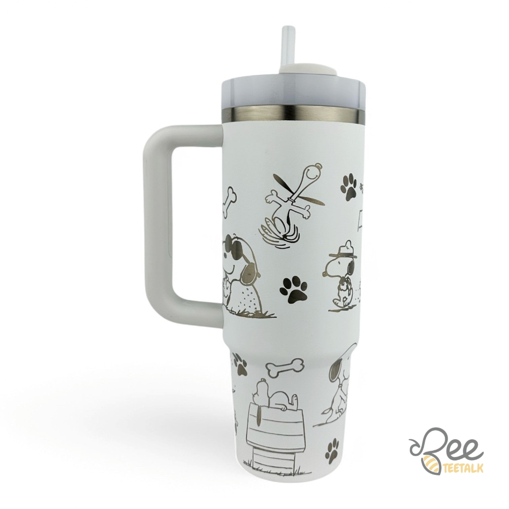 Snoopy Stanley Tumbler Engraved 40Oz Dupe 14 Snoopy Stanley Tumbler Engraved 40oz dupe