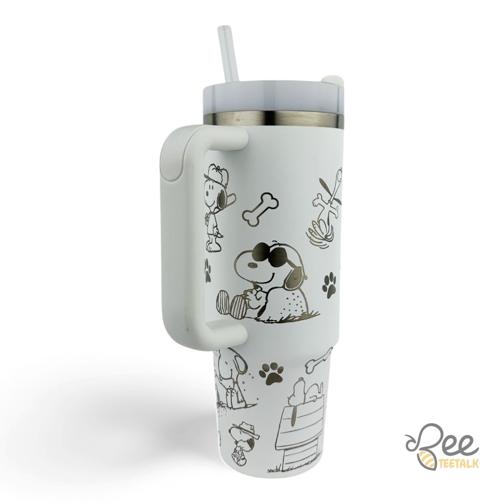 Snoopy Stanley Tumbler Engraved 40Oz Dupe 15 Snoopy Stanley Tumbler Engraved 40oz dupe
