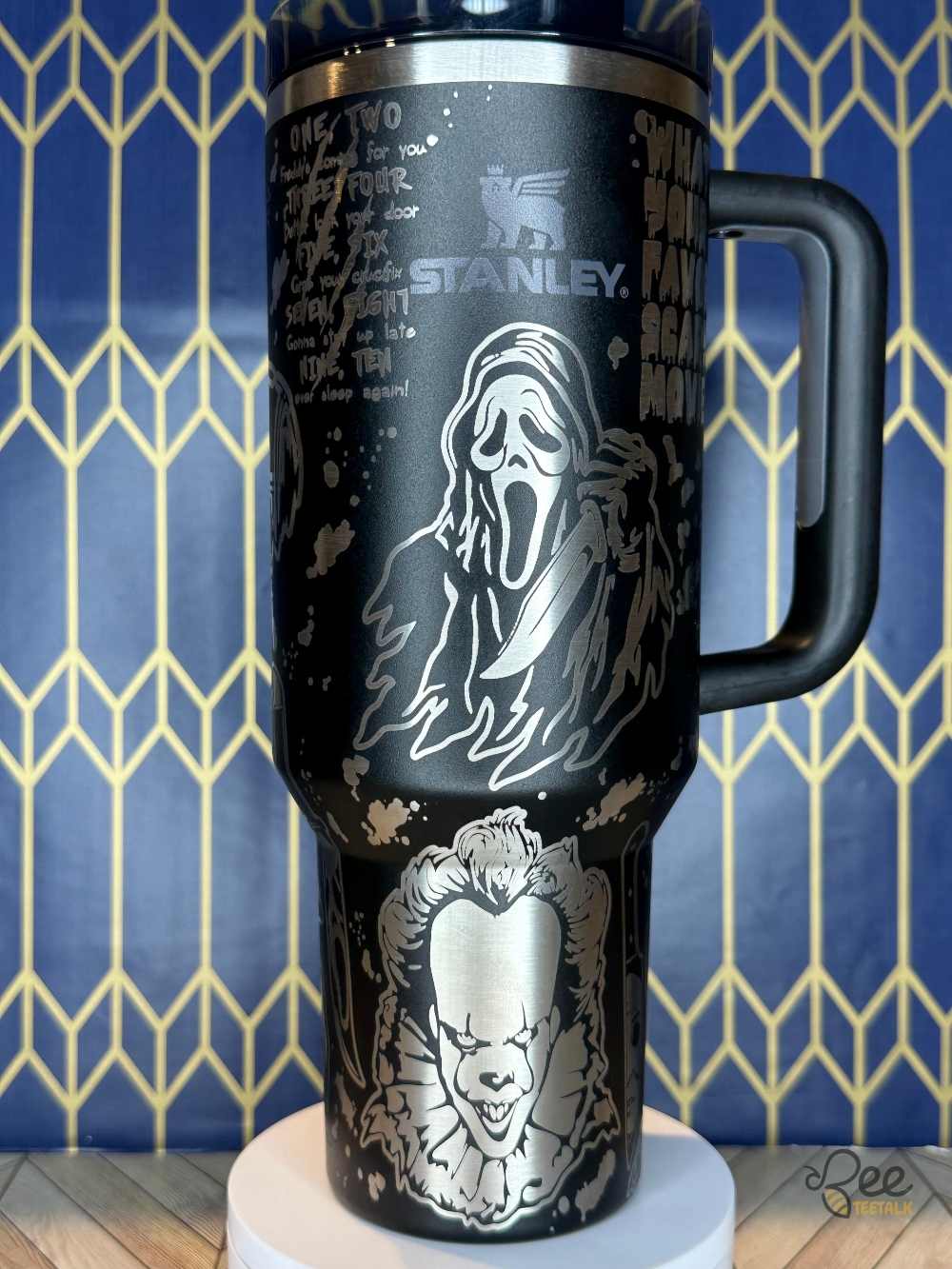 Whats Your Favorite Scary Movie Horror Tumbler Stanley Quencher 40Oz Dupe 9 Whats Your Favorite Scary Movie Horror Tumbler Stanley Quencher 40oz dupe
