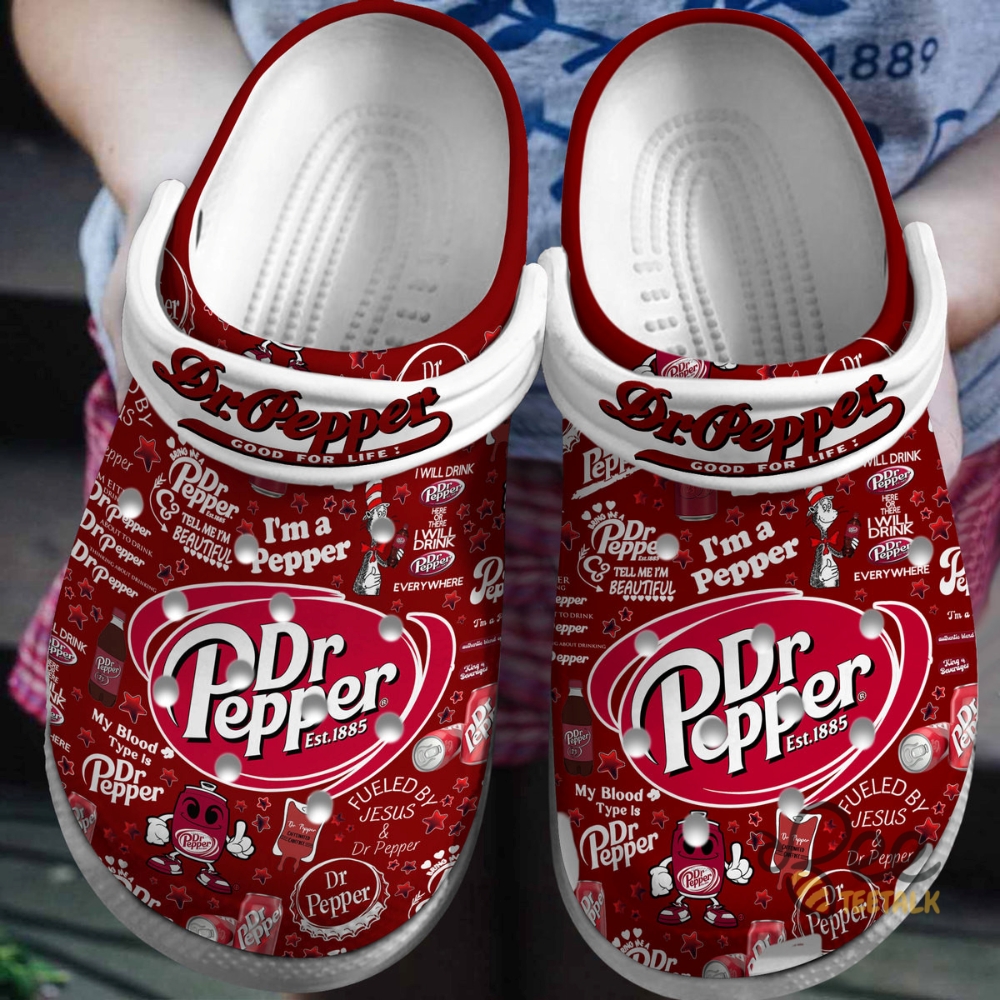 Red Dr Pepper Clogs For Men And Women 10 Red Dr Pepper Clogs For Men And Women