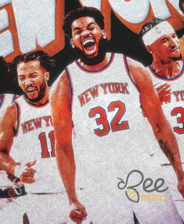 Jalen brunson josh hart towns og anunoby 2025 new york knicks shirt