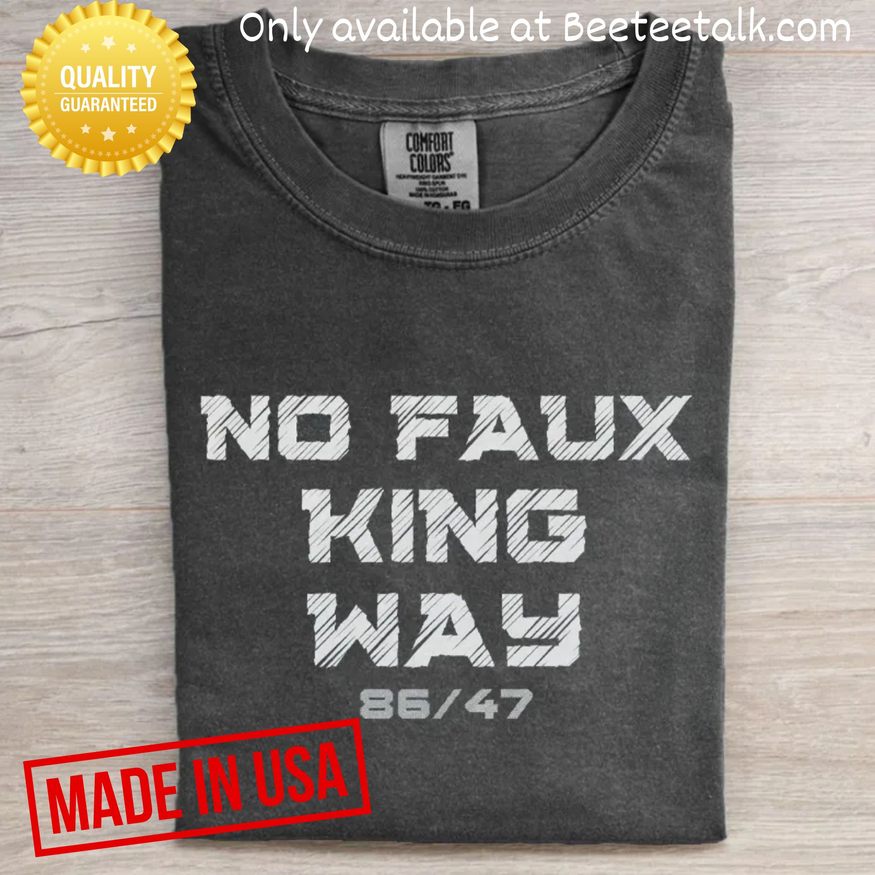 No Faux King Way 8647 No Kings In America T Shirt Sweatshirt Hoodie Anti Trump 6 No faux king way 8647 no kings in america t shirt sweatshirt hoodie anti trump