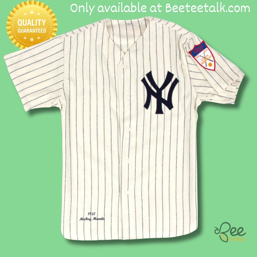 New Full Printed Mickey Mantle Ny Yankees Baseball Jersey No 7 6 New full printed Mickey Mantle NY Yankees Baseball Jersey No 7